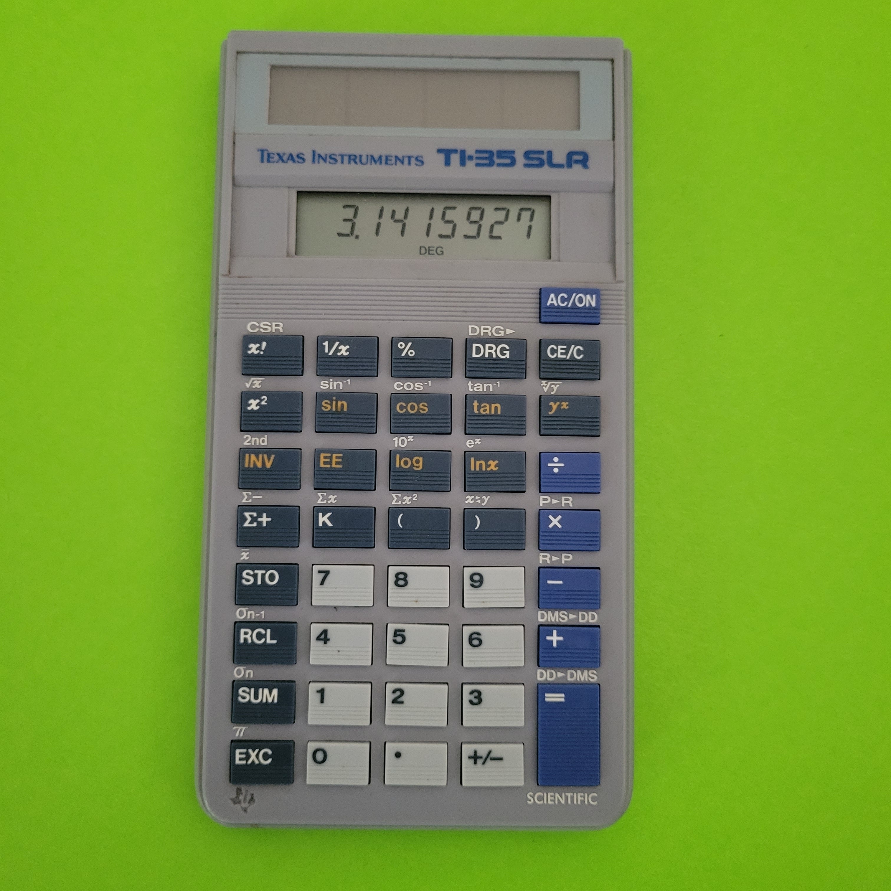 an image of a texas instruments ti35 SLR scientific/engineering calculator